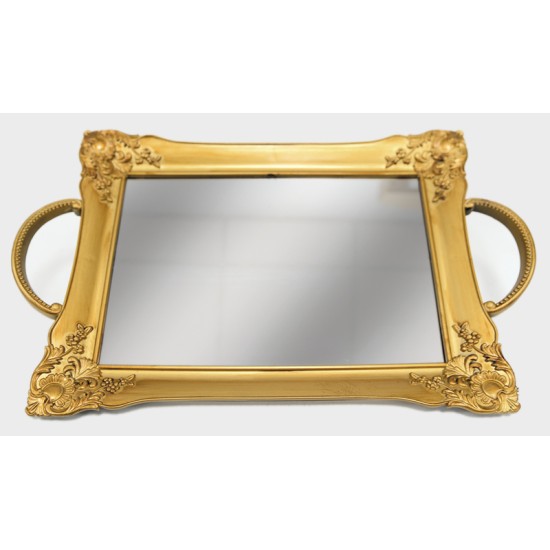 ΔΙΣΚΟΣ ΚΑΘΡΕΠΤΗΣ ΧΡΥΣΟ ΒΙΝΤΑΖ 39cm x 24cm LY1001 0621375 ΔΙΣΚΟΣ ΚΑΘΡΕΠΤΗΣ ΧΡΥΣΟ ΒΙΝΤΑΖ 39cm x 24cm LY1001 0621375