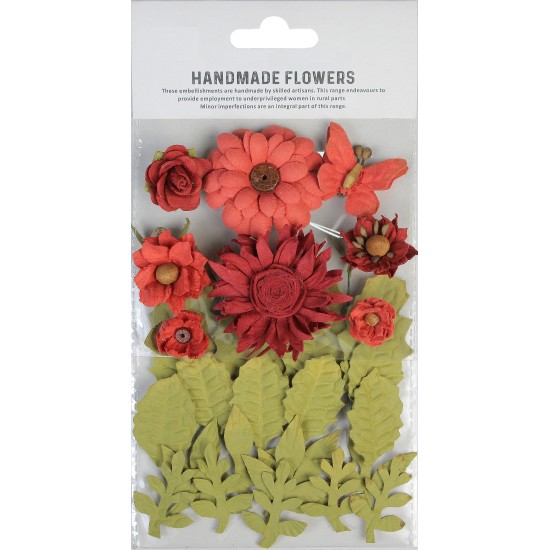 Χειροποίητα λουλούδια Aria Scarlet Blend 32τεμ Χειροποίητα λουλούδια Aria Scarlet Blend 32τεμ
