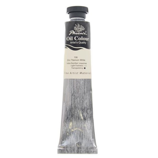 Phoenix χρώμα λαδιού 106 zinc titanium white, σωληνάριο 50ml Phoenix χρώμα λαδιού 106 zinc titanium white, σωληνάριο 50ml
