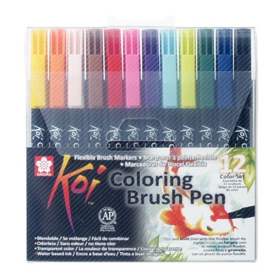 Sakura Koi brush marker σετ 12 τεμ. Sakura Koi brush marker σετ 12 τεμ.
