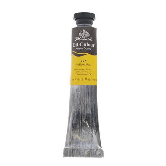 Phoenix χρώμα λαδιού 227 yellow medium, σωληνάριο 50ml Phoenix χρώμα λαδιού 227 yellow medium, σωληνάριο 50ml