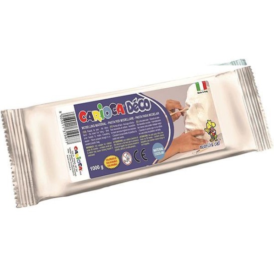 Carioca Decò λευκός πηλός 1000gr. Carioca Decò λευκός πηλός 1000gr.