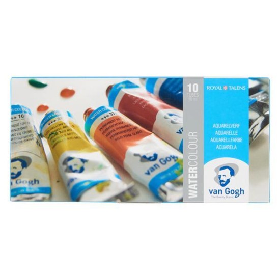 Talens van gogh νερομπογιές σετ 10 τεμ. 10ml. Talens van gogh νερομπογιές σετ 10 τεμ. 10ml.