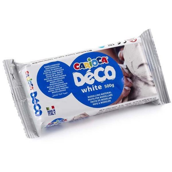 Carioca Decò λευκός πηλός 500gr. Carioca Decò λευκός πηλός 500gr.