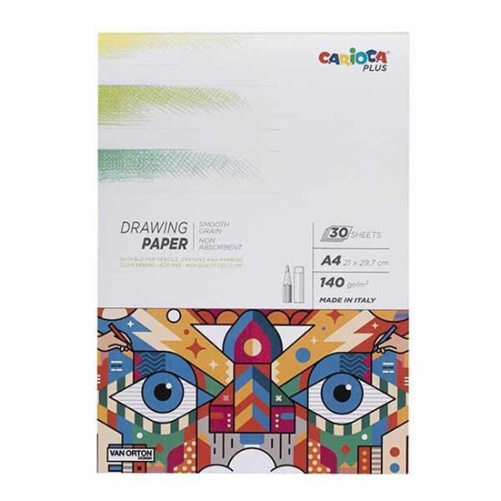 Carioca plus μπλοκ σχεδίου A4. 30φ., 140γρ. Carioca plus μπλοκ σχεδίου A4. 30φ., 140γρ.