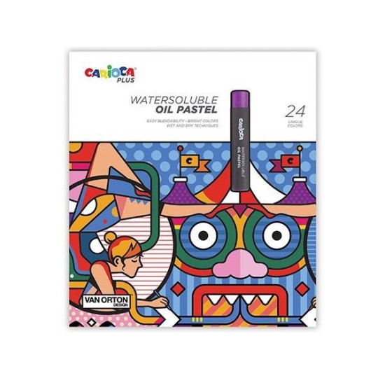 Carioca plus λαδοπαστέλ 24τεμ. Carioca plus λαδοπαστέλ 24τεμ.