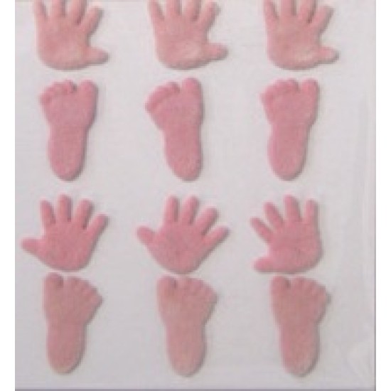 ΔΙΠΛΟΚΑΡΦΑ BABY GIRL FEET & HAND ΡΟΖ ΔΙΠΛΟΚΑΡΦΑ BABY GIRL FEET & HAND ΡΟΖ