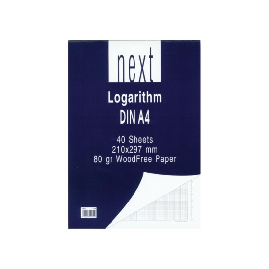 Next μπλοκ λογαριθμικό DIN Α4 21x29,7εκ. 40φ. Next μπλοκ λογαριθμικό DIN Α4 21x29,7εκ. 40φ.