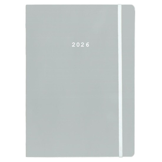 Next ημερολόγιο 2026 Pastel ημερήσιο flexi γκρι με λάστιχο 12x17εκ. Next ημερολόγιο 2026 Pastel ημερήσιο flexi γκρι με λάστιχο 12x17εκ.