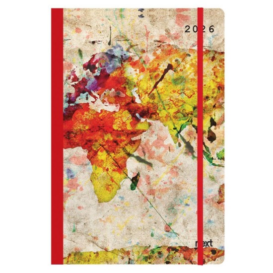 Next ημερολόγιο 2026 Trends World map ημερήσιο flexi με λάστιχο 14x21εκ. Next ημερολόγιο 2026 Trends World map ημερήσιο flexi με λάστιχο 14x21εκ.
