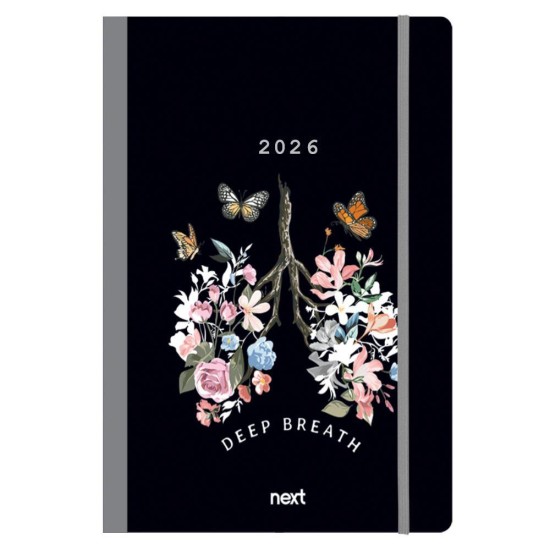 Next ημερολόγιο 2026 Trends Deep breath ημερήσιο flexi με λάστιχο 14x21εκ. Next ημερολόγιο 2026 Trends Deep breath ημερήσιο flexi με λάστιχο 14x21εκ.