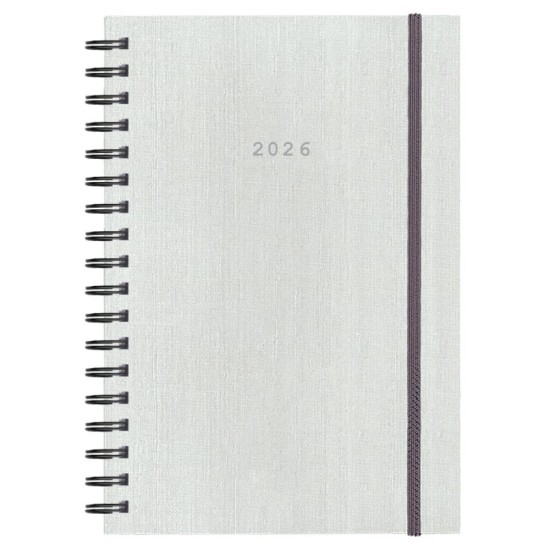 Next ημερολόγιο 2026 fabric plus ημερήσιο σπιράλ λευκό 17x25εκ. Δυνατότητα εκτύπωσης Next ημερολόγιο 2026 fabric plus ημερήσιο σπιράλ λευκό 17x25εκ. Δυνατότητα εκτύπωσης