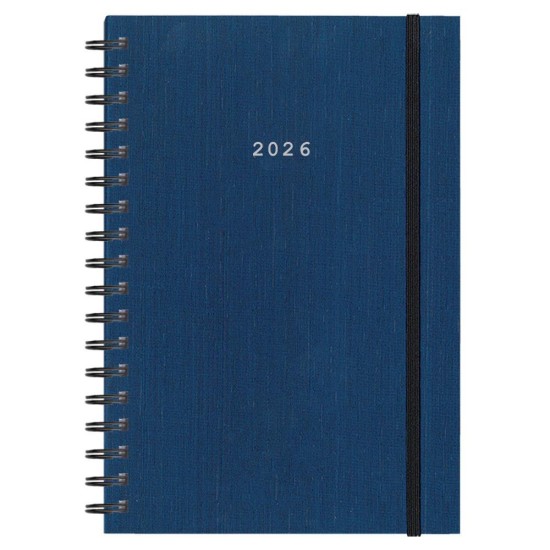 Next ημερολόγιο 2026 fabric plus ημερήσιο σπιράλ μπλε 17x25εκ. Δυνατότητα εκτύπωσης Next ημερολόγιο 2026 fabric plus ημερήσιο σπιράλ μπλε 17x25εκ. Δυνατότητα εκτύπωσης