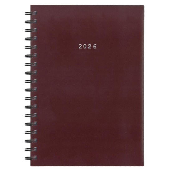 Next ημερολόγιο 2026 basic xl ημερήσιο σπιράλ μπορντώ 21x29εκ. Δυνατότητα εκτύπωσης Next ημερολόγιο 2026 basic xl ημερήσιο σπιράλ μπορντώ 21x29εκ. Δυνατότητα εκτύπωσης