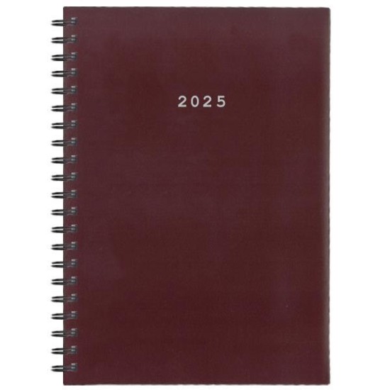 Next ημερολόγιο 2025 basic ημερήσιο σπιράλ μπορντώ 14x21εκ. Next ημερολόγιο 2025 basic ημερήσιο σπιράλ μπορντώ 14x21εκ.