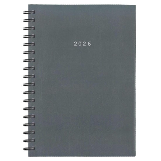 Next ημερολόγιο 2026 basic ημερήσιο σπιράλ γκρι 14x21εκ. Next ημερολόγιο 2026 basic ημερήσιο σπιράλ γκρι 14x21εκ.