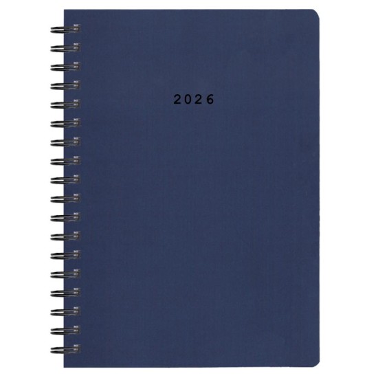 Next ημερολόγιο 2026 classic ημερήσιο σπιράλ μπλε 17x25εκ. Δυνατότητα εκτύπωσης Next ημερολόγιο 2026 classic ημερήσιο σπιράλ μπλε 17x25εκ. Δυνατότητα εκτύπωσης