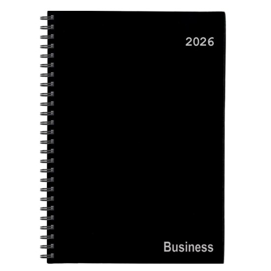 Next ημερολόγιο 2026 business xxl ημερήσιο σπιράλ μαύρο 24x34εκ. Next ημερολόγιο 2026 business xxl ημερήσιο σπιράλ μαύρο 24x34εκ.