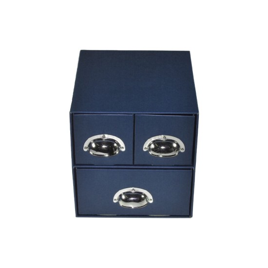 Next συρταριέρα 3συρτ. classic μπλε - μεταλ. λαβές Y21x22x23εκ. Next συρταριέρα 3συρτ. classic μπλε - μεταλ. λαβές Y21x22x23εκ.