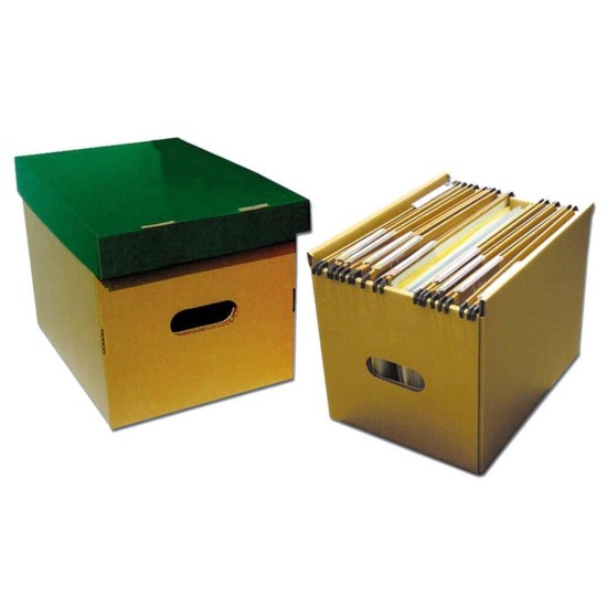 Νext κουτί κρεμαστων φακέλων καφέ πράσινο Υ25x25x34εκ.
