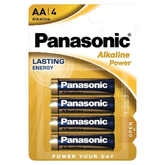 Panasonic αλκαλικές μπαταρίες AA 4 μινιόν Panasonic αλκαλικές μπαταρίες AA 4 μινιόν