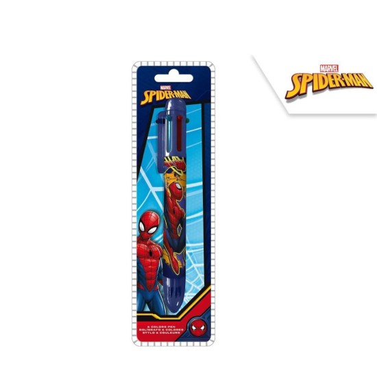 Στυλό με 6 χρώματα Spiderman Στυλό με 6 χρώματα Spiderman
