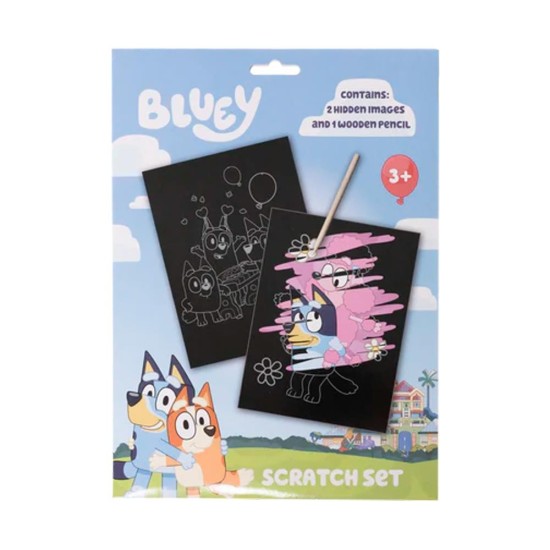 Σετ scratch art Bluey Α5 Σετ scratch art Bluey Α5