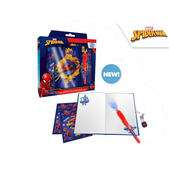 Σετ ημερολόγιο με μαγικό στυλό Spiderman Y23,5x22x5εκ. Σετ ημερολόγιο με μαγικό στυλό Spiderman Y23,5x22x5εκ.