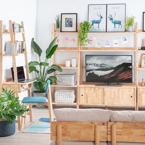 Ραφιέρα επιπλο TV Nextdeco Natural μασίφ ξύλο Υ180x120x37,5εκ. Ραφιέρα επιπλο TV Nextdeco Natural μασίφ ξύλο Υ180x120x37,5εκ.