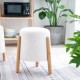 Σκαμπό Nextdeco Natural λευκό Υ46,5x38x37,5εκ. Σκαμπό Nextdeco Natural λευκό Υ46,5x38x37,5εκ.