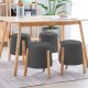 Σκαμπό Nextdeco Natural γκρι Υ46,5x38x37,5εκ. Σκαμπό Nextdeco Natural γκρι Υ46,5x38x37,5εκ.