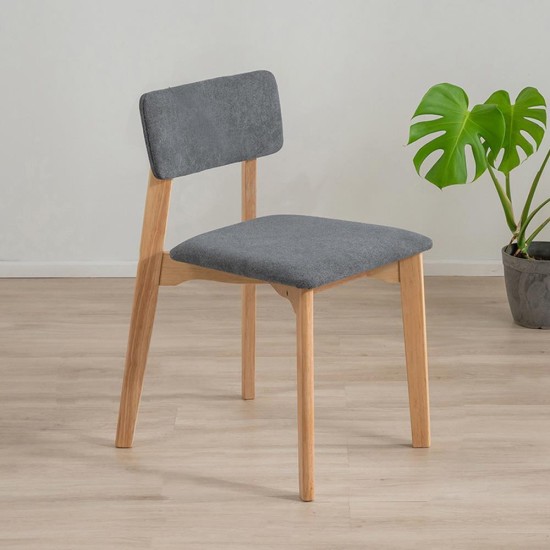 Καρέκλα τραπεζαρίας Nextdeco Natural μασίφ ξύλο γκρι Y77x44x52εκ. Καρέκλα τραπεζαρίας Nextdeco Natural μασίφ ξύλο γκρι Y77x44x52εκ.