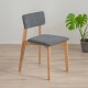 Καρέκλα τραπεζαρίας Nextdeco Natural μασίφ ξύλο γκρι Y77x44x52εκ. Καρέκλα τραπεζαρίας Nextdeco Natural μασίφ ξύλο γκρι Y77x44x52εκ.