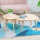 Τραπεζάκια σαλονιού σετ 2 Nextdeco Natural μασίφ ξύλο Υ38,5x70x49,5εκ - Y43xØ45εκ. Τραπεζάκια σαλονιού σετ 2 Nextdeco Natural μασίφ ξύλο Υ38,5x70x49,5εκ - Y43xØ45εκ.