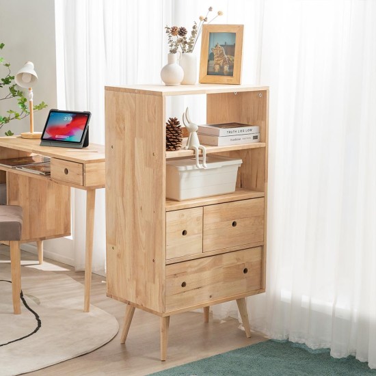 Ραφιέρα με συρτάρια Nextdeco Natural μασίφ ξύλο Υ115x60x40εκ. Ραφιέρα με συρτάρια Nextdeco Natural μασίφ ξύλο Υ115x60x40εκ.