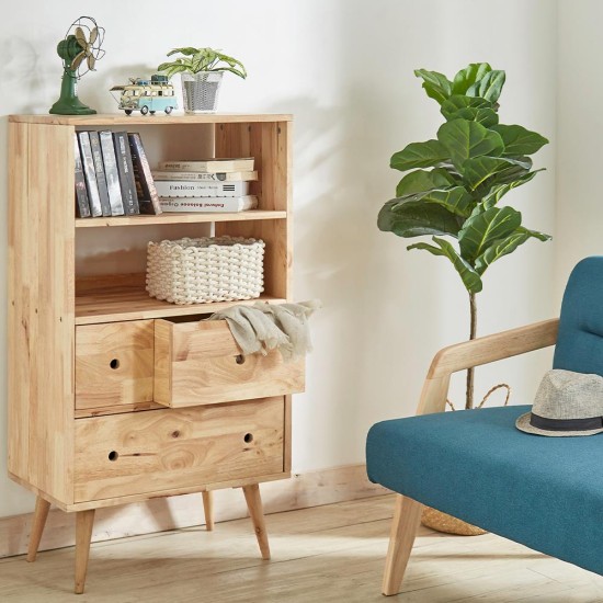 Ραφιέρα με συρτάρια Nextdeco Natural μασίφ ξύλο Υ115x60x40εκ. Ραφιέρα με συρτάρια Nextdeco Natural μασίφ ξύλο Υ115x60x40εκ.