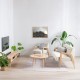 Καναπές διθέσιος Nextdeco Natural μασίφ ξύλο λευκός Υ78,5x127,6x72,5εκ. Καναπές διθέσιος Nextdeco Natural μασίφ ξύλο λευκός Υ78,5x127,6x72,5εκ.