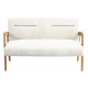 Καναπές διθέσιος Nextdeco Natural μασίφ ξύλο λευκός Υ78,5x127,6x72,5εκ. Καναπές διθέσιος Nextdeco Natural μασίφ ξύλο λευκός Υ78,5x127,6x72,5εκ.