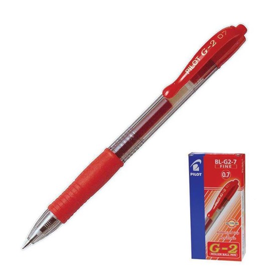 Pilot στυλό gel G2 fine κόκκινο 0,7mm