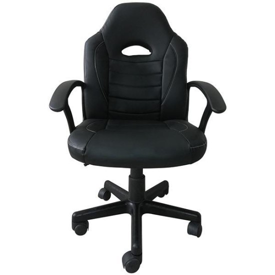 Καρέκλα gaming τροχήλατη Nexrdeco μαύρη Y96x63x64εκ. Καρέκλα gaming τροχήλατη Nexrdeco μαύρη Y96x63x64εκ.