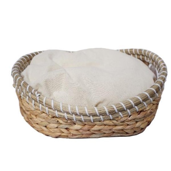 Καλάθι-κρεβάτι κατοικιδίων 40x32xΥ9,5/11,5εκ. από rattan Καλάθι-κρεβάτι κατοικιδίων 40x32xΥ9,5/11,5εκ. από rattan