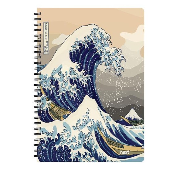 Next trends wave τετράδιο σπιράλ 3 θέματα 105 φύλλα 17x25εκ.