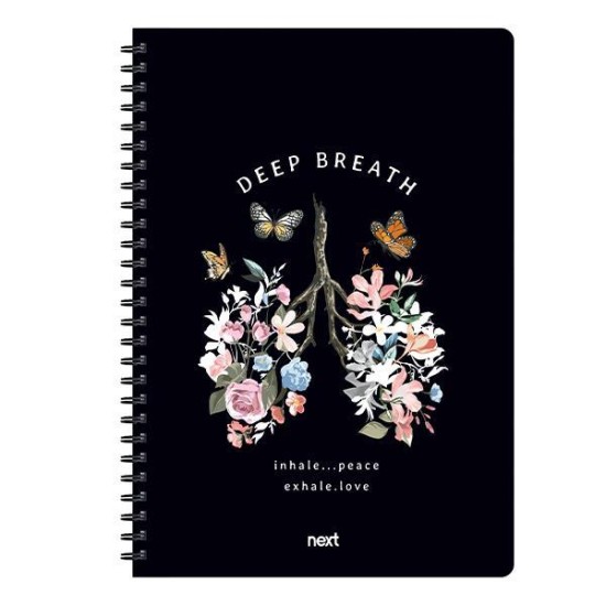 Next trends deep breath τετράδιο σπιράλ 2 θέματα 70 φύλλα 21x29εκ. Next trends deep breath τετράδιο σπιράλ 2 θέματα 70 φύλλα 21x29εκ.