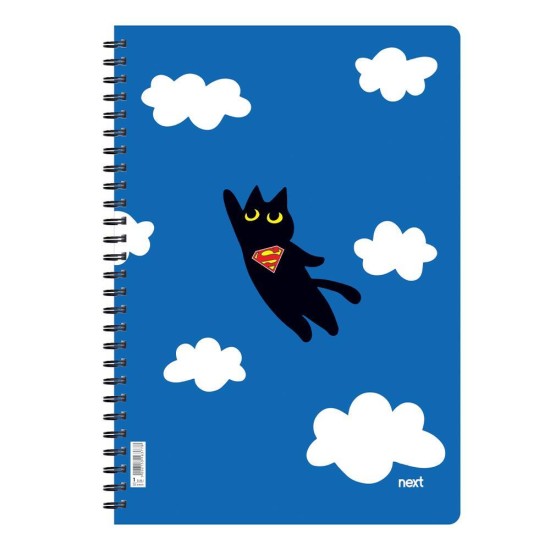 Next trends super cat τετράδιο σπιράλ 2 θέματα 70 φύλλα 21x29εκ. Next trends super cat τετράδιο σπιράλ 2 θέματα 70 φύλλα 21x29εκ.