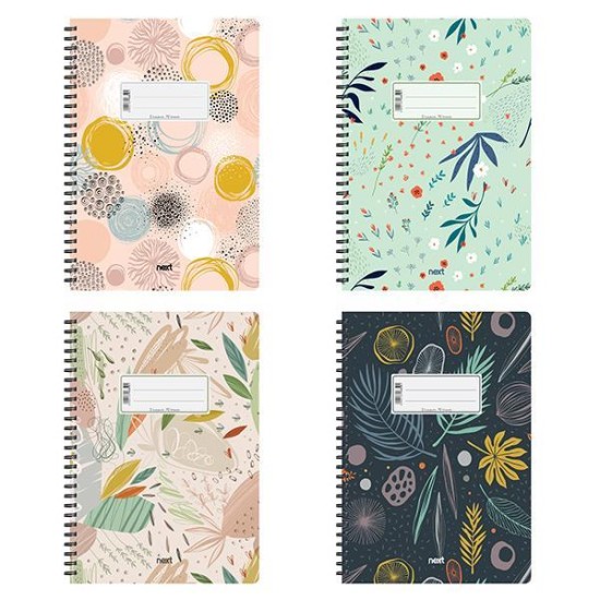 Next Floral τετράδιo σπιράλ 21x29εκ. 2θεμ., 70φ. Next Floral τετράδιo σπιράλ 21x29εκ. 2θεμ., 70φ.