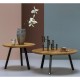 Τραπέζι σαλονιού Nextdeco στρόγγυλο MDF 25mm. Ø60xY43εκ.