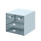 Comix Organizer με 4 συρτάρια μπλε Y14,6x15,5x17,6εκ. Comix Organizer με 4 συρτάρια μπλε Y14,6x15,5x17,6εκ.