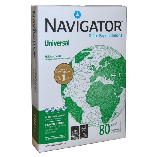 Φωτοαντιγραφικό χαρτί Navigator Α4 80γρ. 500φυλ.. Πληρωμή μετρητοίς. Παραλαβή αποκλειστικά από την έδρα μας σε Θεσσαλονίκη.