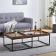 Τραπέζι μεταλλικό Nextdeco επιφάνεια από MDF Υ40x110x60εκ. Τραπέζι μεταλλικό Nextdeco επιφάνεια από MDF Υ40x110x60εκ.