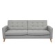Καναπές κρεβάτι τριθέσιος Nextdeco Soho khaki light Υ81x201x90εκ. Καναπές κρεβάτι τριθέσιος Nextdeco Soho khaki light Υ81x201x90εκ.